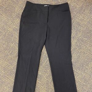 Tahari Arthur‎ S. Levine petite flat front black dress pants